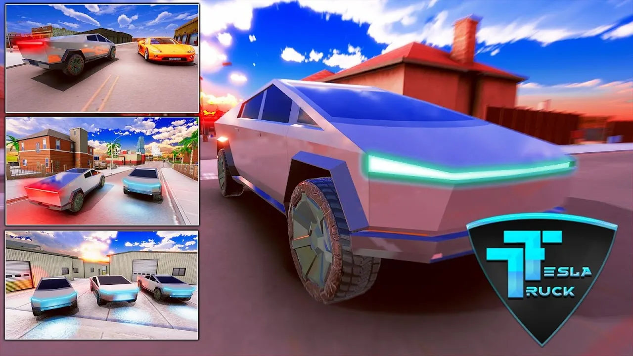 Tesla CyberTruck Self Driving Screenshots