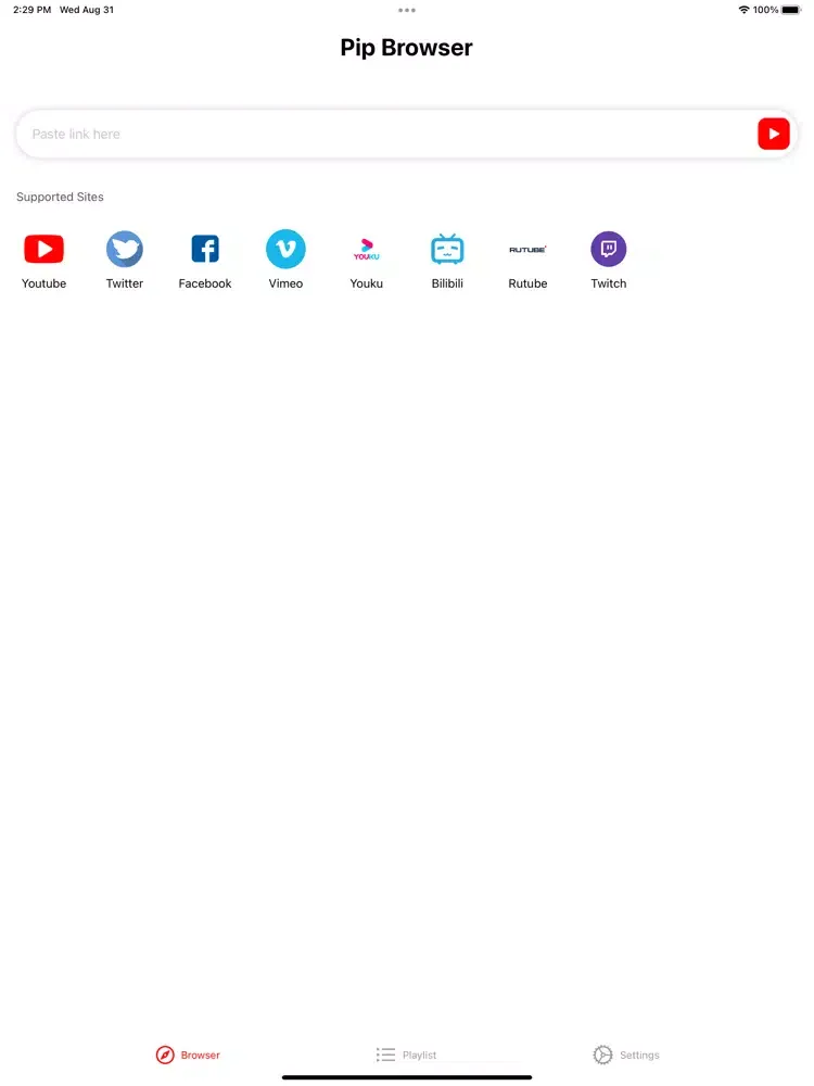 Bro Browser: Pip Video iPad  स्क्रीनशॉट