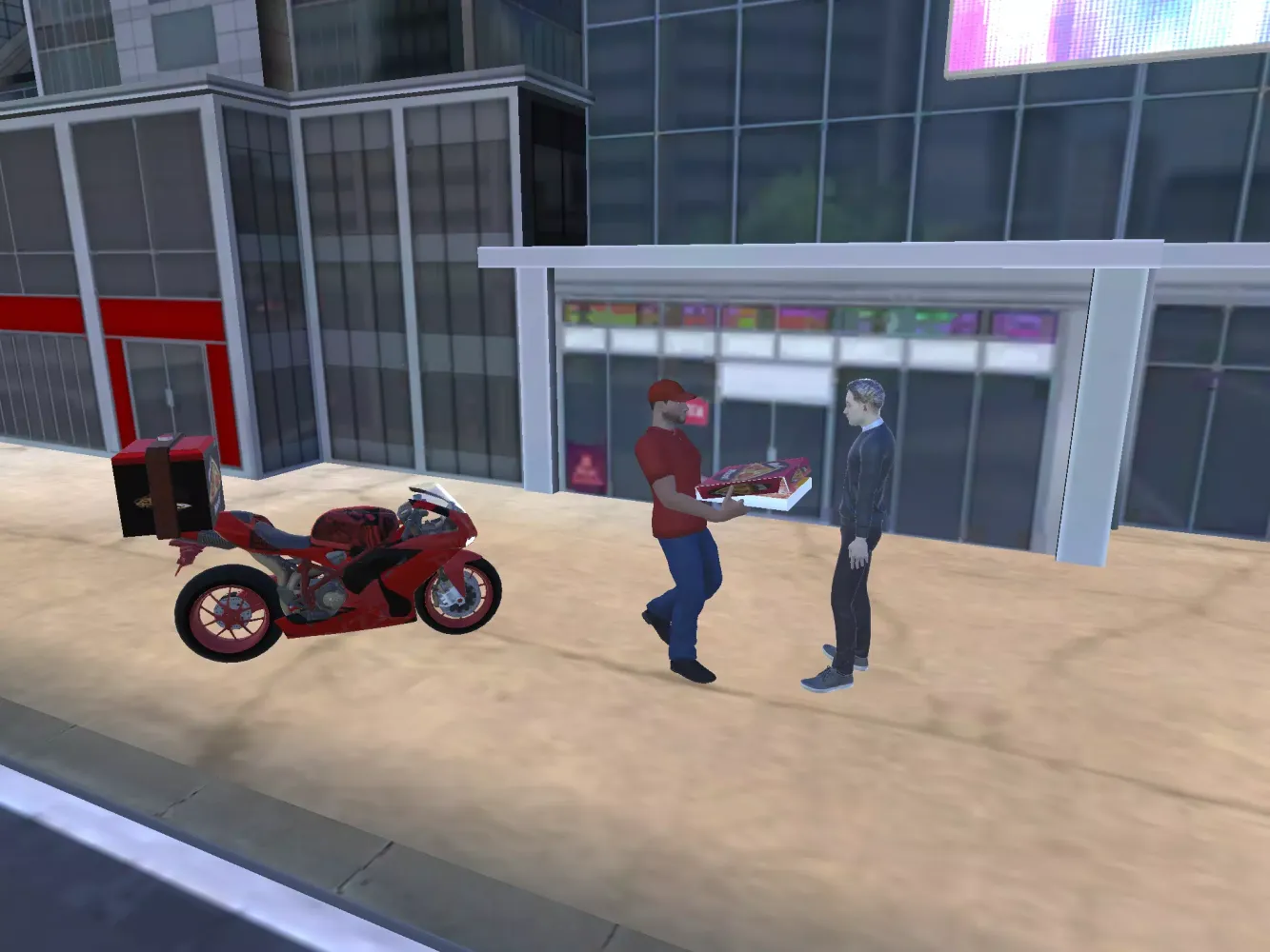 Pizza Delivery Bike Simulator स्क्रीनशॉट