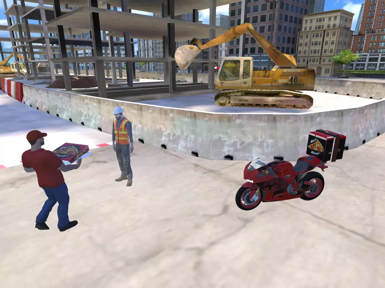 Pizza Delivery Bike Simulator स्क्रीनशॉट