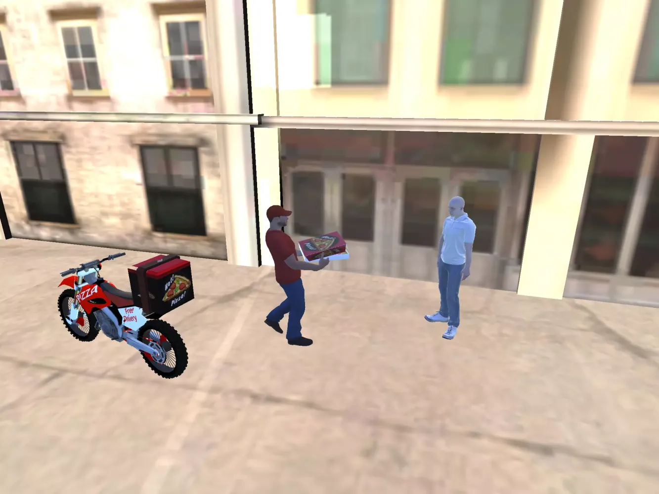 Pizza Delivery Bike Simulator स्क्रीनशॉट