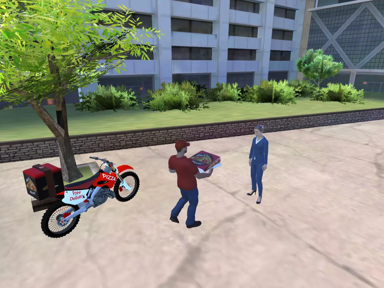Pizza Delivery Bike Simulator स्क्रीनशॉट