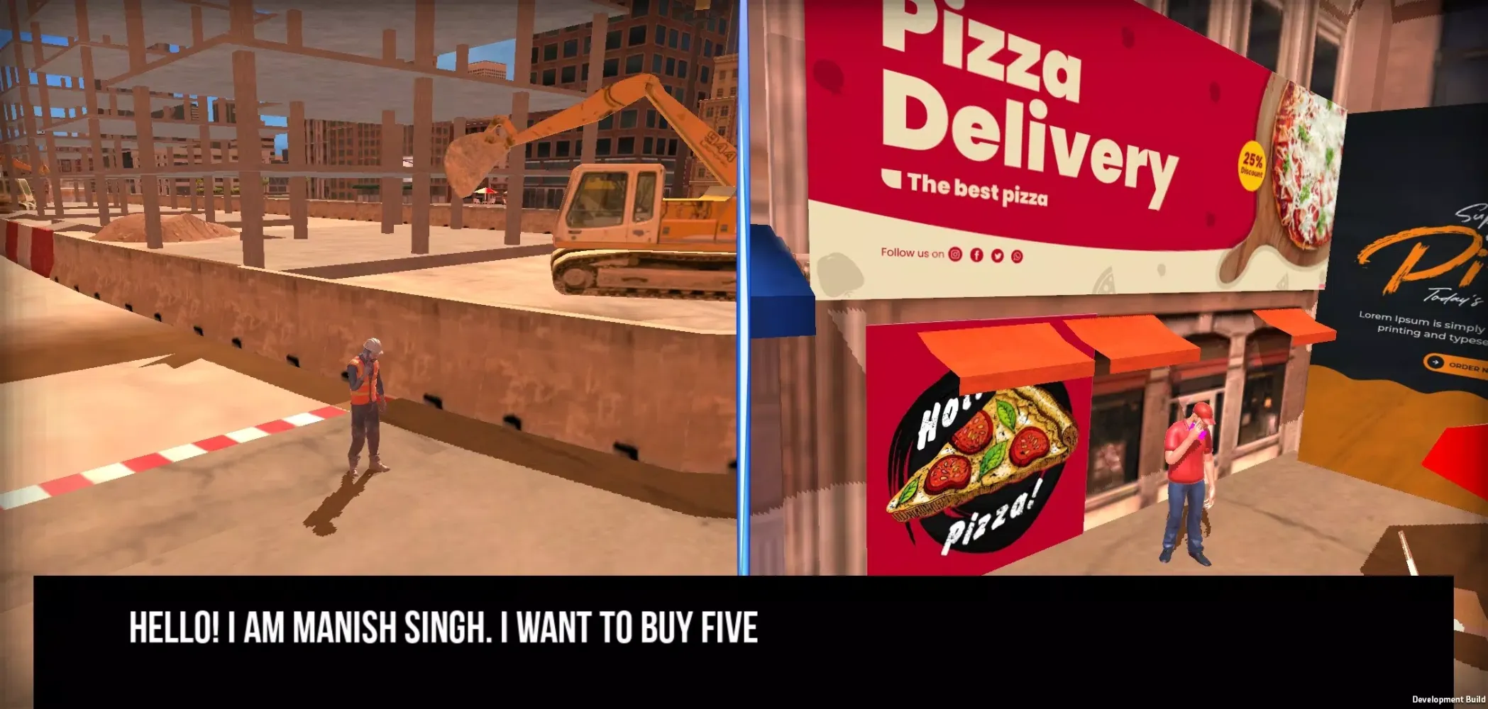 Pizza Delivery Bike Simulator स्क्रीनशॉट