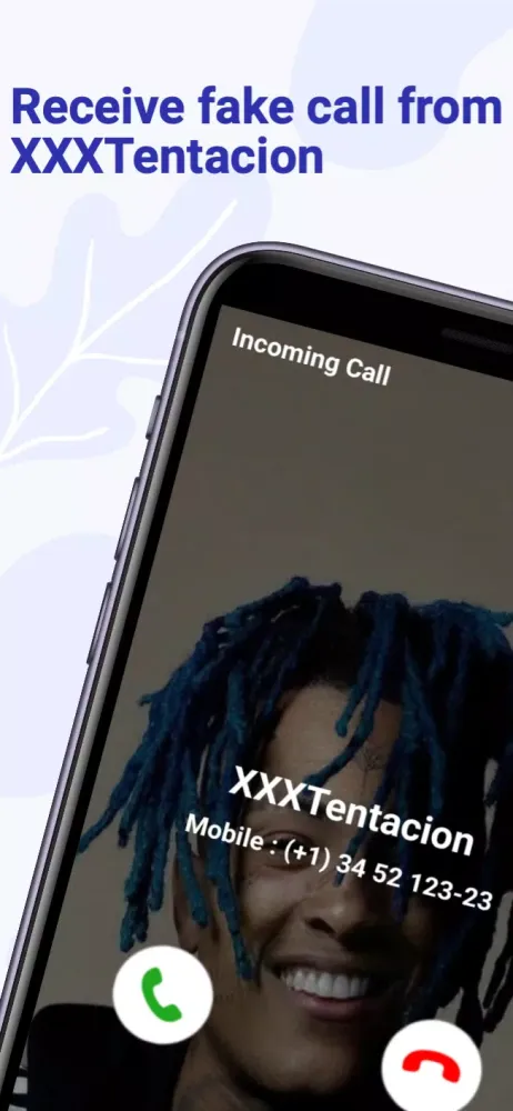 Capturas de tela do XXXTentacion Video Call