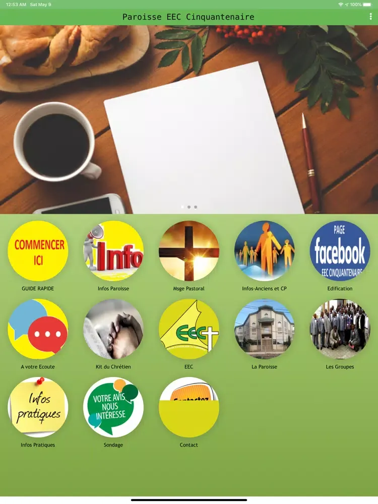 Paroisse EEC Cinquantenaire iPad  سکرین شاٹس