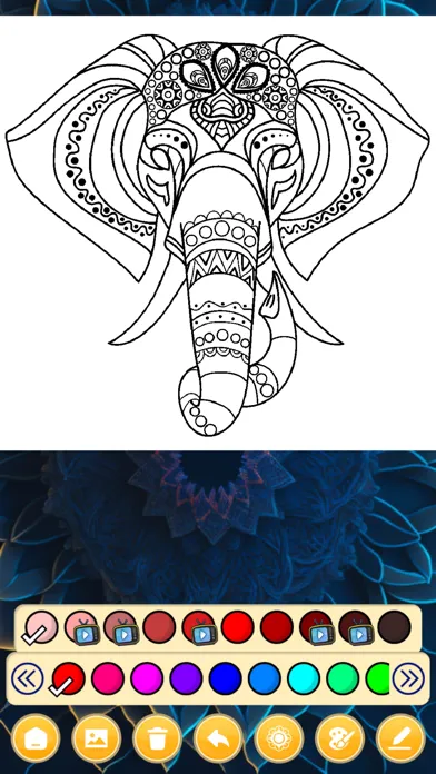 Mandala Art Coloring Games Screenshots