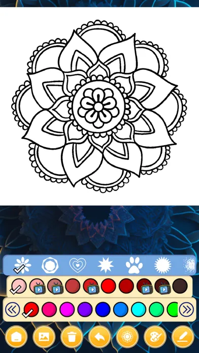 Mandala Art Coloring Games Screenshots