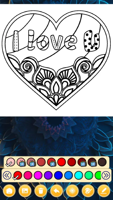 Mandala Art Coloring Games Screenshots
