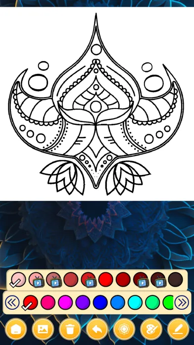 Mandala Art Coloring Games Screenshots