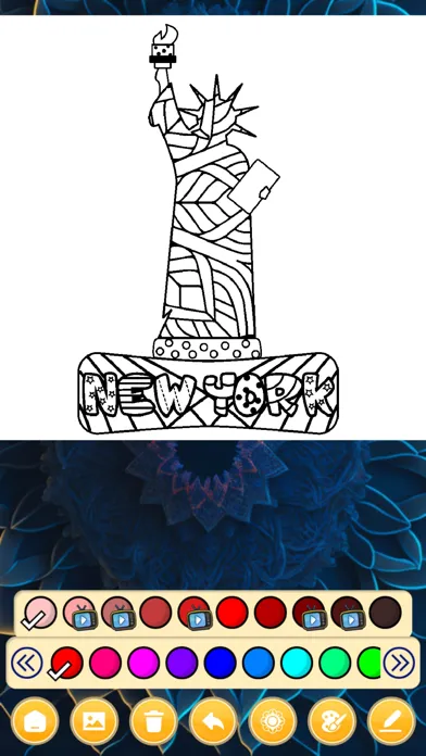 Mandala Art Coloring Games Screenshots