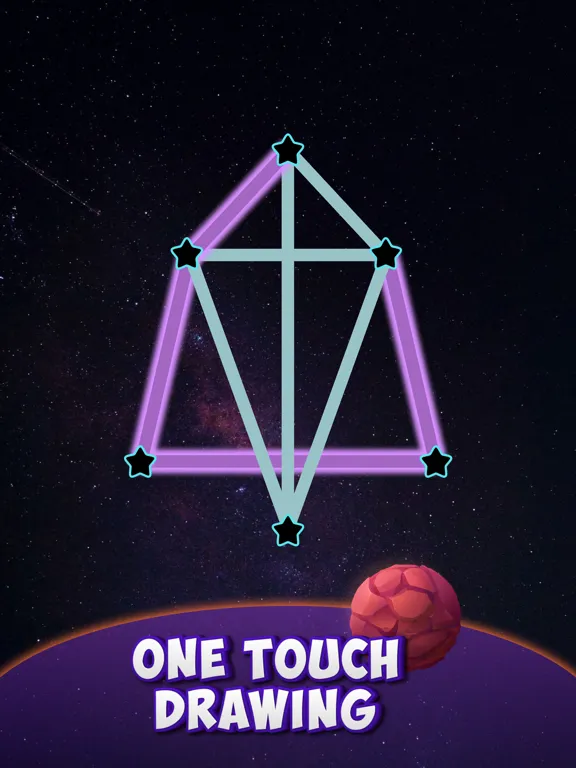Tangkapan skrin One Line Dots Connect the dots iPad 