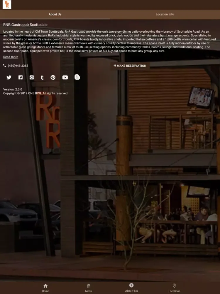 RNR Gastropub iPad  Screenshots