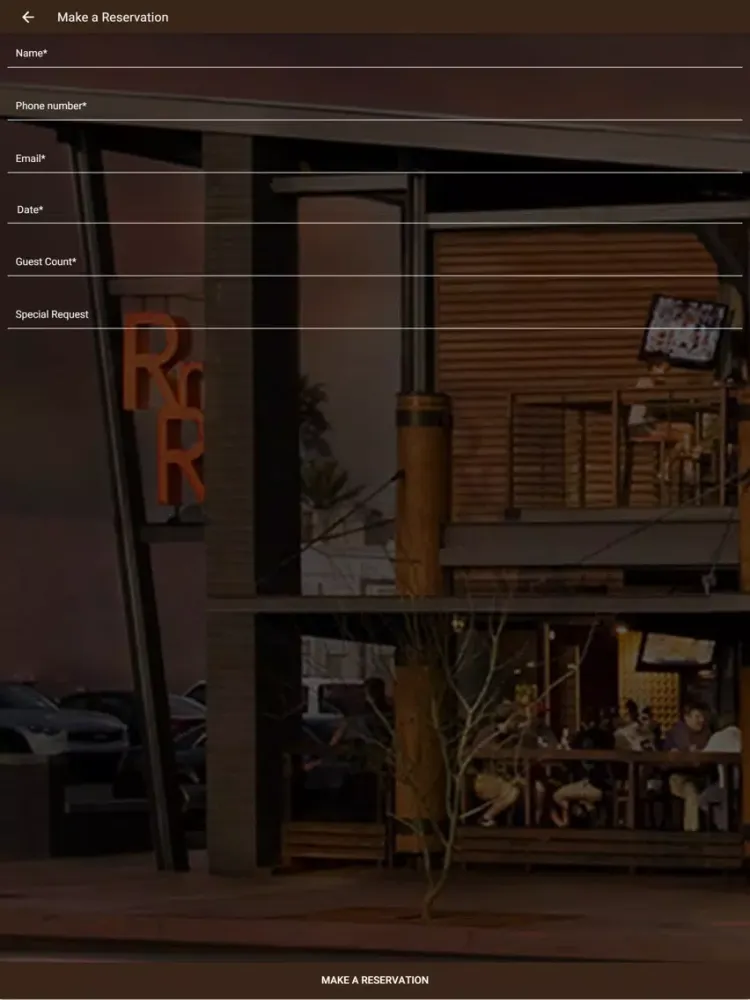 RNR Gastropub iPad  Screenshots