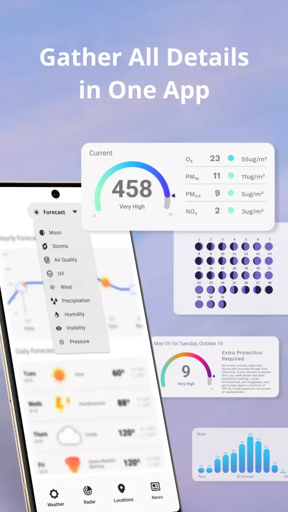 Скриншоты Weather Now Launcher