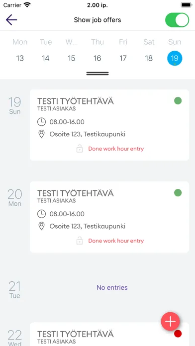 Screenshot di Eezy WorkerApp