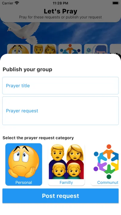 Tangkapan skrin Let's Pray : Prayers community