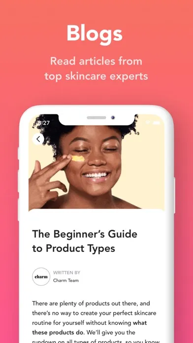 Ảnh chụp màn hình của Charm: Skincare Routine 360°