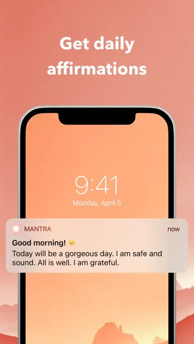 ภาพหน้าจอของ Mantra - Daily Affirmations