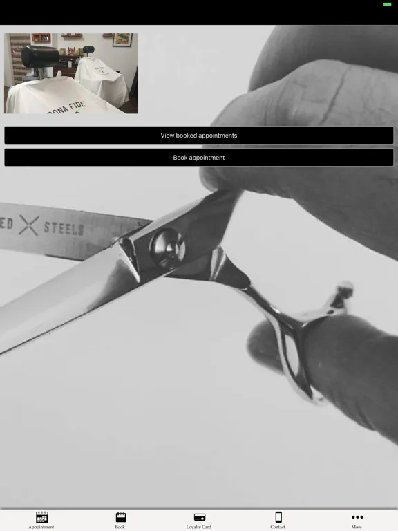Captures d'écran de Esquire Barbershop app iPad 