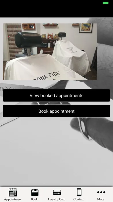 Captures d'écran de Esquire Barbershop app