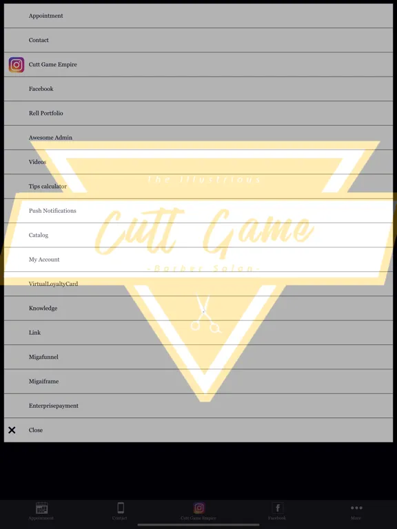 Cutt Game Barbers iPad  Screenshots