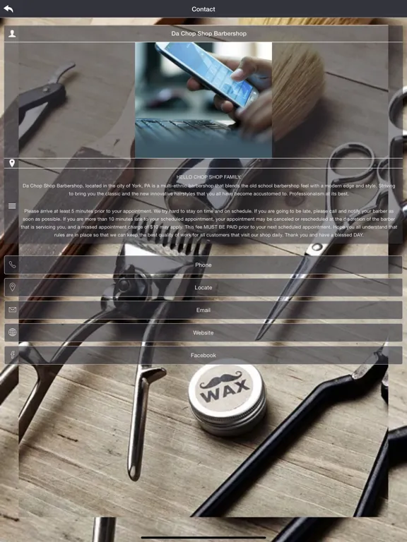 Da Chop Shop Barbershop iPad Screenshots