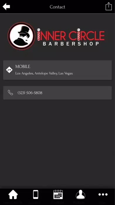 Tangkapan layar Inner Circle Barbershop Inc.
