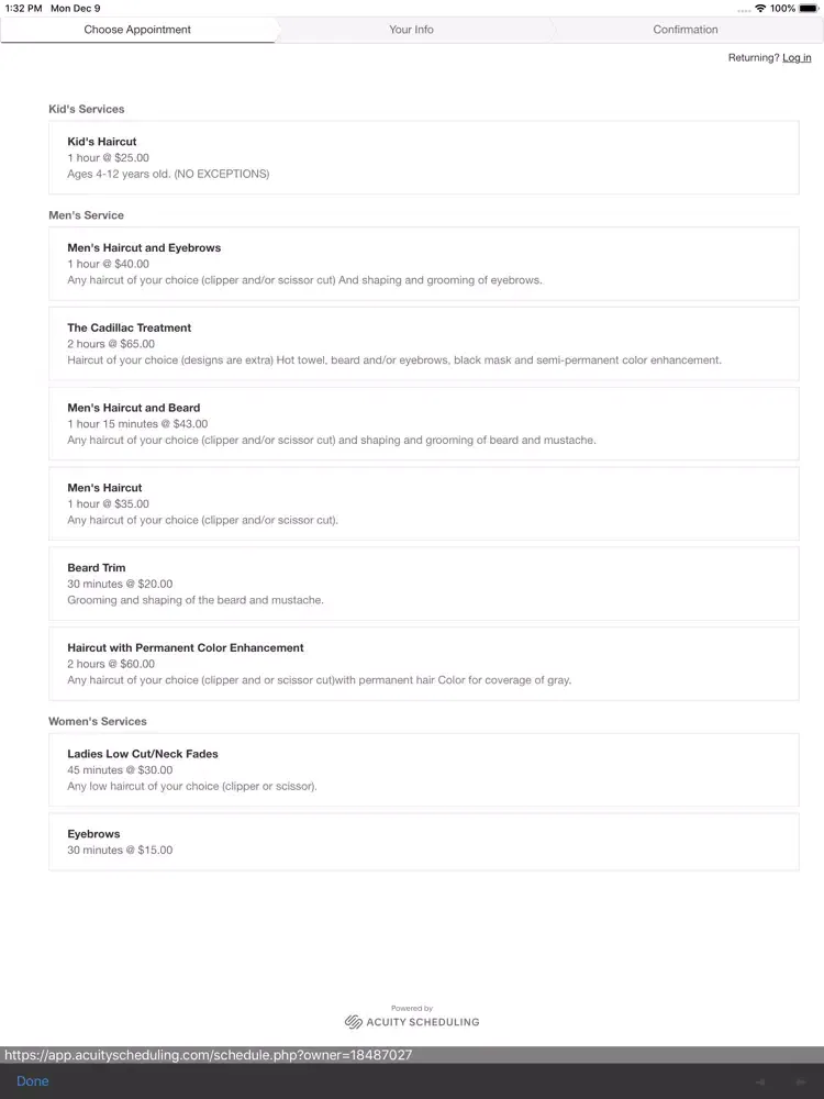 Cadillac The Barber App iPad 应用截图