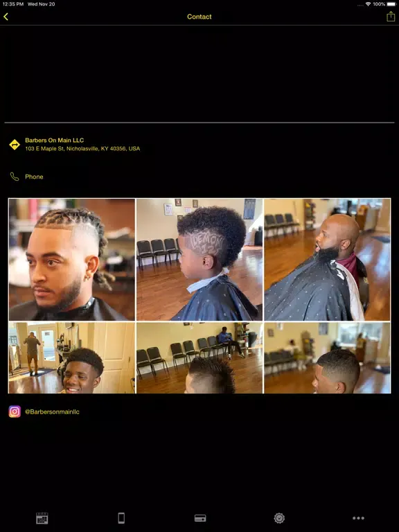 Barbers on Main iPad  Screenshots