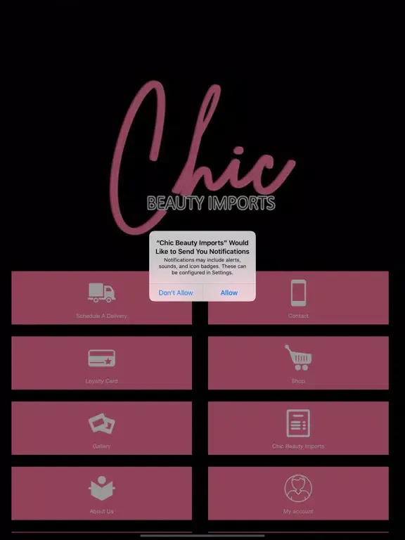 Chic Beauty Imports iPad  Screenshots