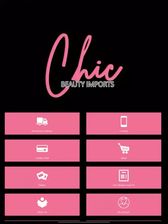 Chic Beauty Imports iPad  Screenshots