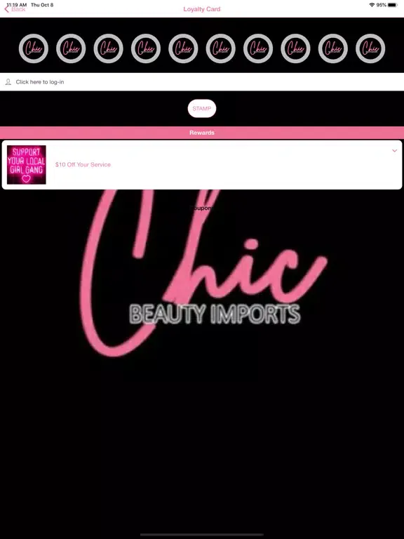 Chic Beauty Imports iPad  Screenshots