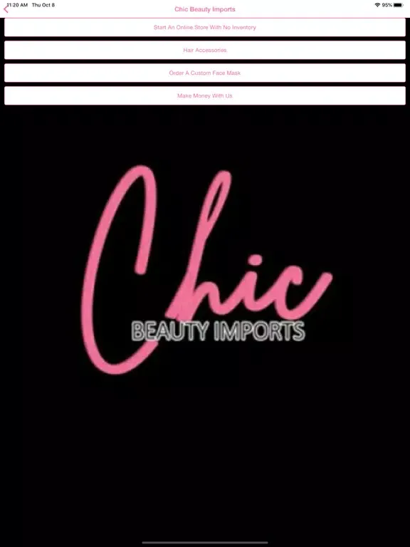 Chic Beauty Imports iPad  Screenshots