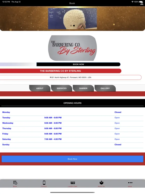 The Barbering Co by Sterling iPad  스크린샷