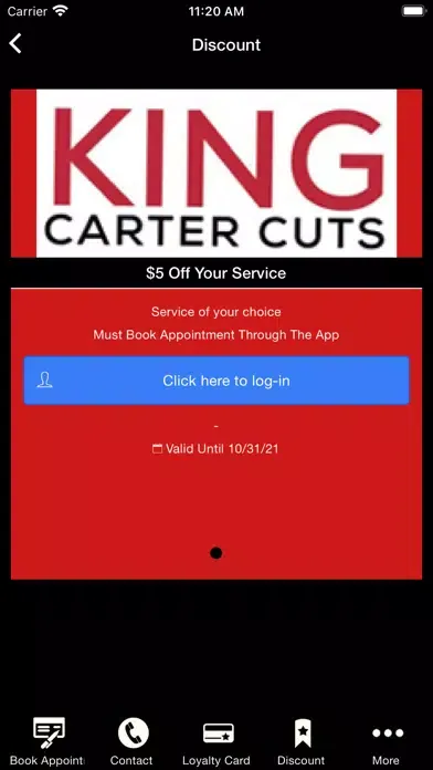 ภาพหน้าจอของ King Carter Cuts