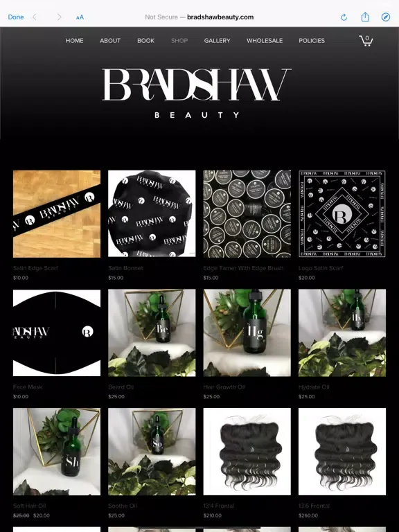 Bradshaw Beauty iPad 应用截图