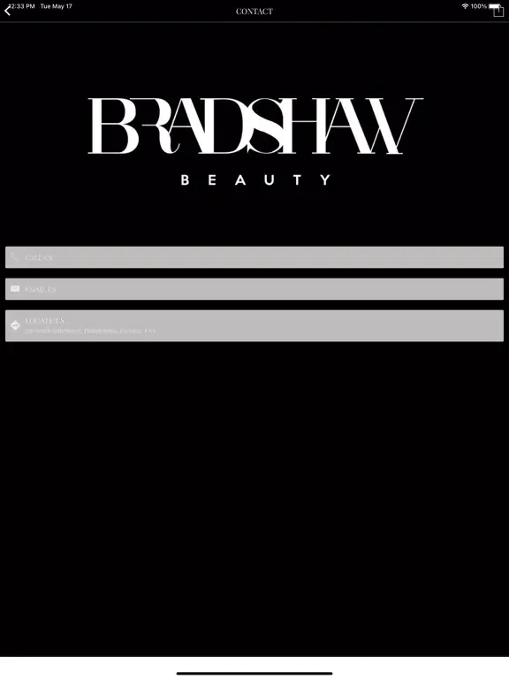 Bradshaw Beauty iPad 应用截图