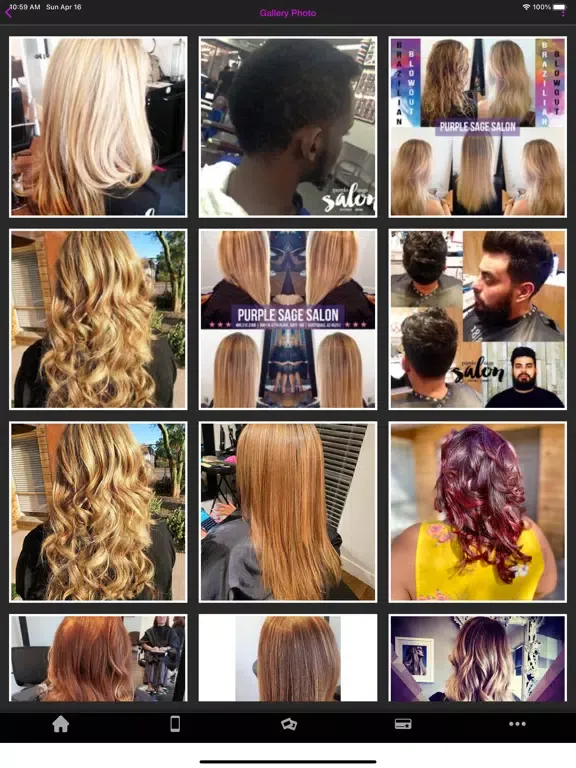 Purple Sage Salon iPad  Ekran Görüntüleri