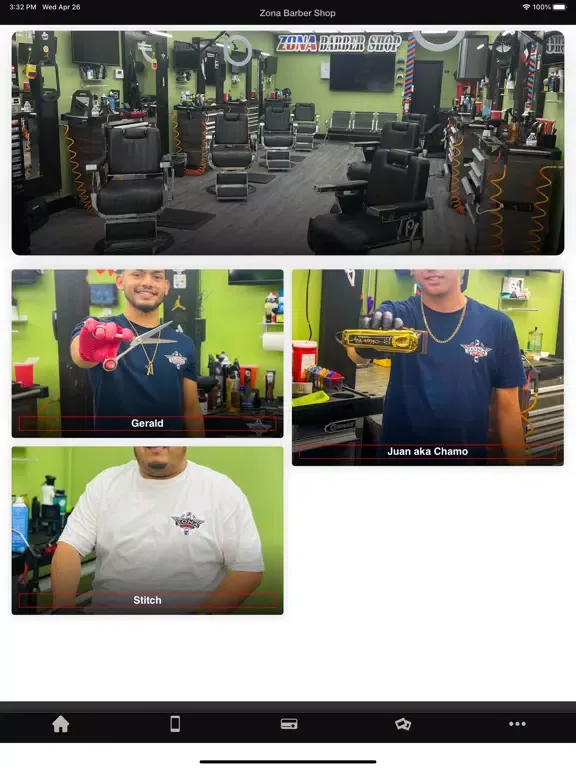Zona Barbershop iPad  سکرین شاٹس