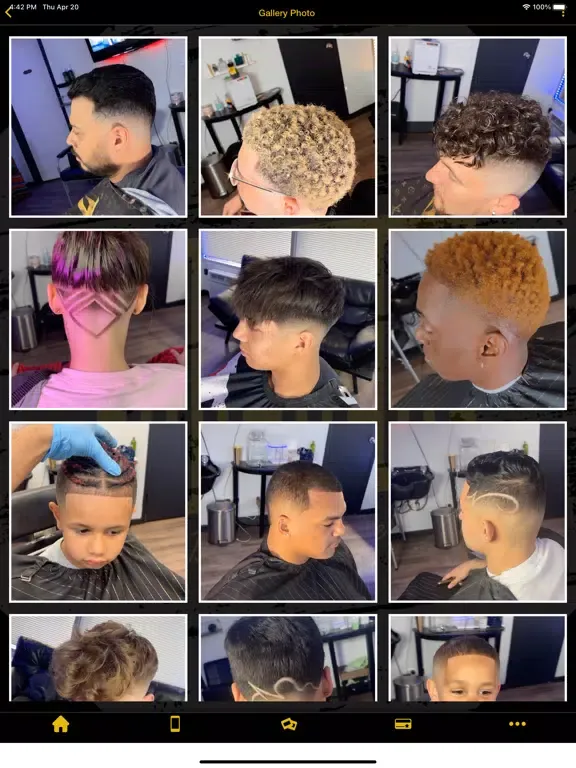 Capturas de tela do The Spot Barber Lounge App iPad 