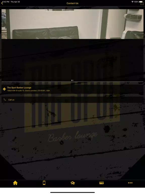 Capturas de tela do The Spot Barber Lounge App iPad 