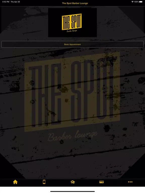 Capturas de tela do The Spot Barber Lounge App iPad 