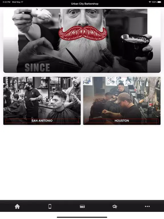 Urban City Barbershop iPad  स्क्रीनशॉट
