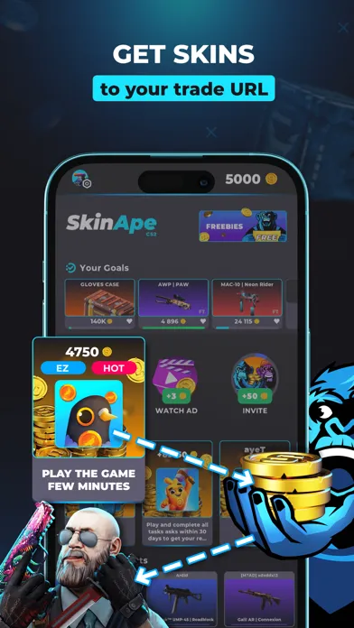 Skin Ape CSGO: CS Skins, Cases Ekran Görüntüleri