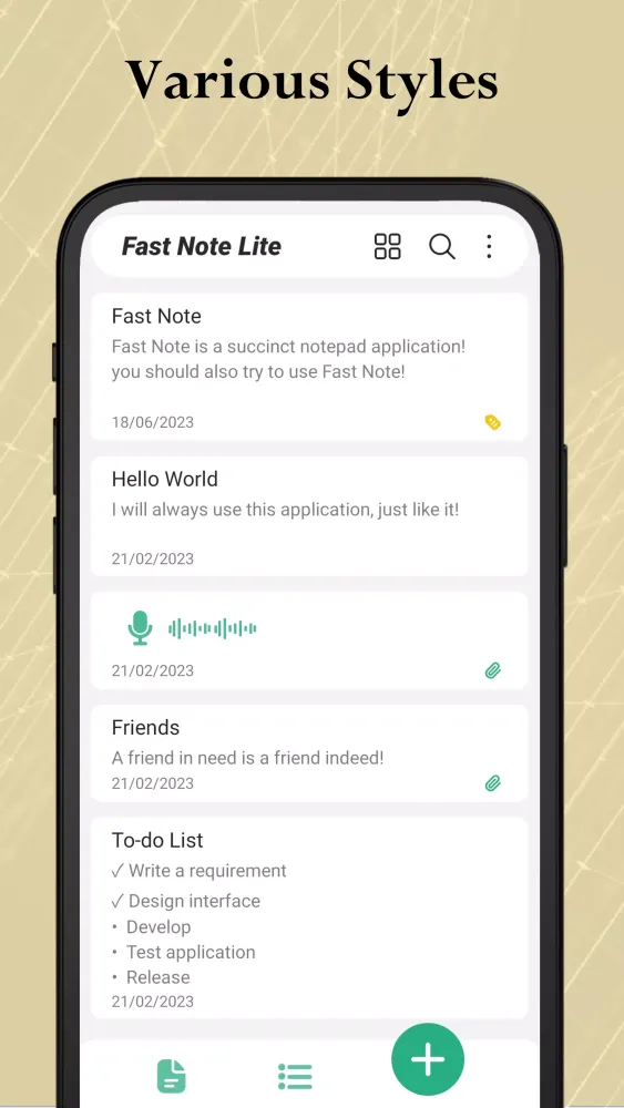 Fast Note Lite Screenshots