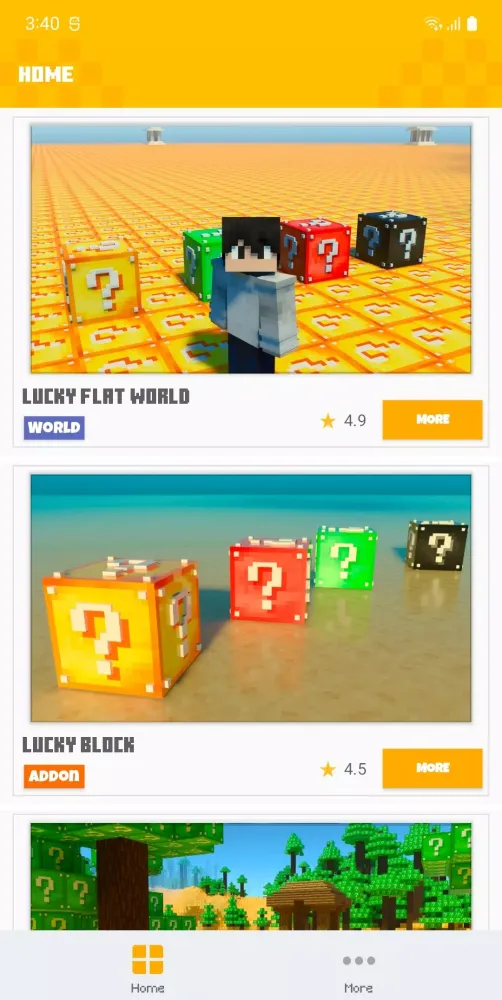 Capturas de tela do Lucky Addons for Minecraft PE