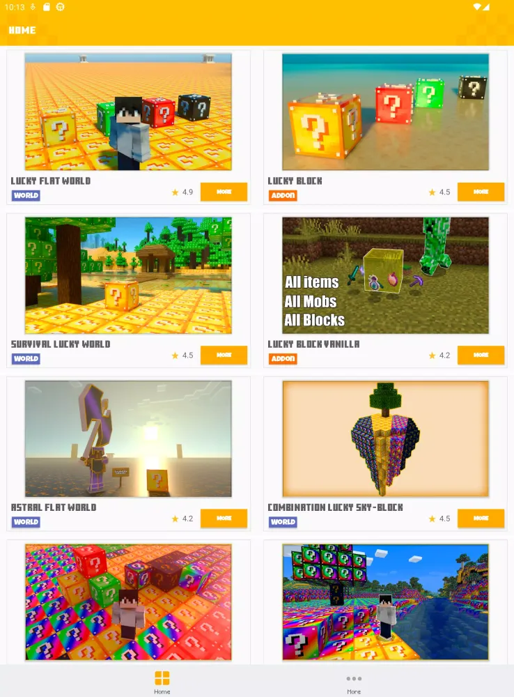 Capturas de tela do Lucky Addons for Minecraft PE