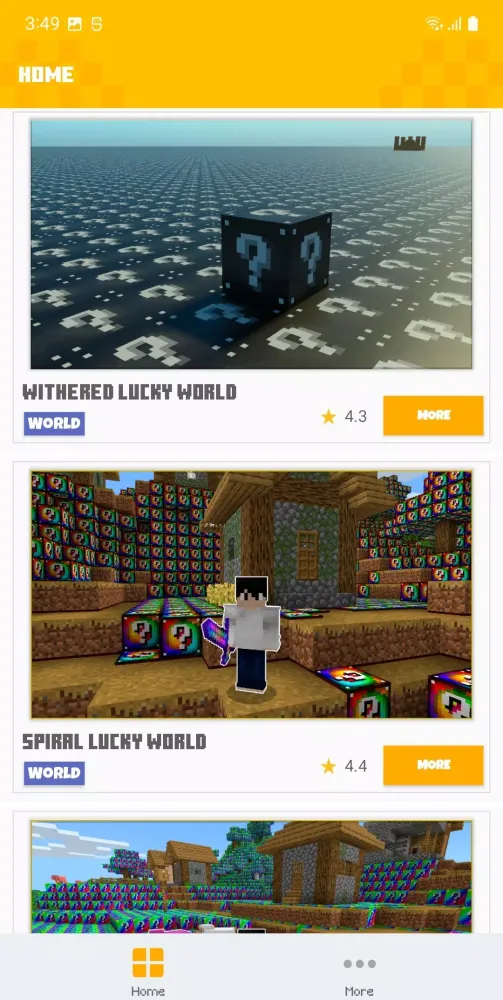 Capturas de tela do Lucky Addons for Minecraft PE