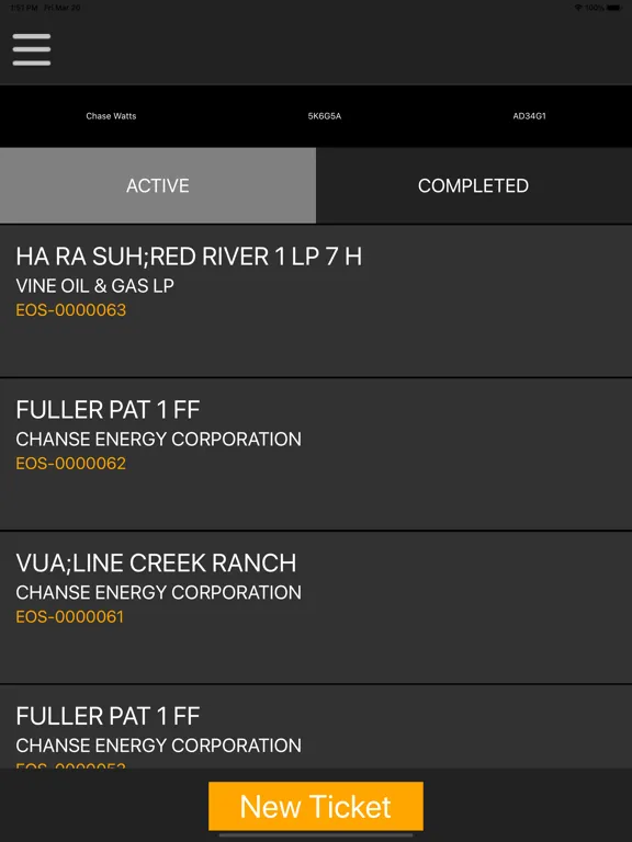 Efficient Oilfield Solutions iPad  Screenshots