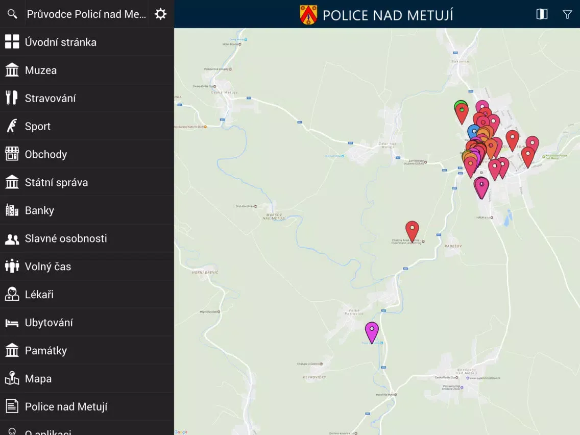 Zrzuty ekranu Police nad Metují iPad 